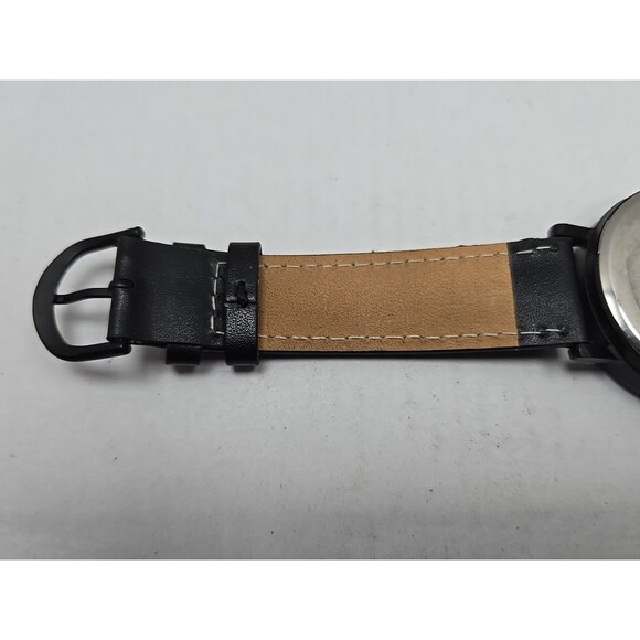 Star Trek Enterprise Space Dial Quartz Watch New Battery Leather Strap Mens 38mm - Picture 10 of 12